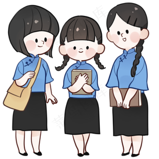 五四青年节民国青年,免抠元素