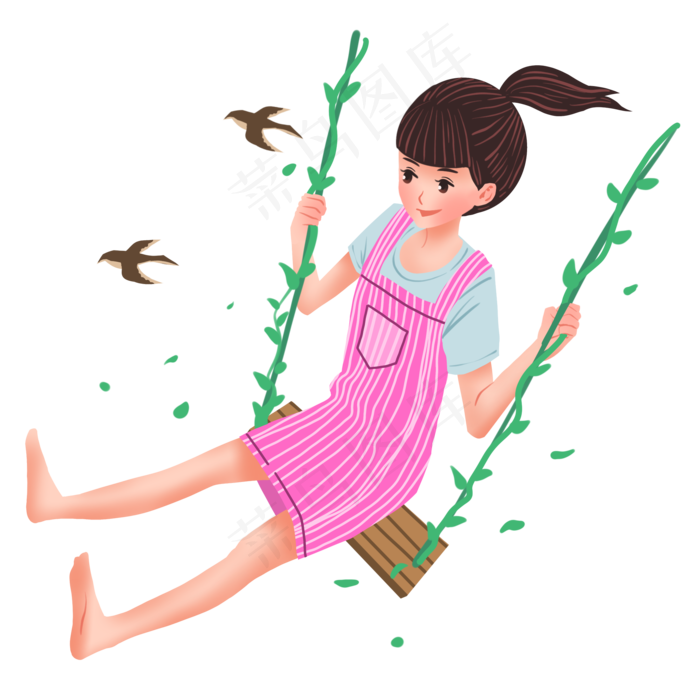 六一儿童节秋千(2048X2048(DPI:300))psd模版下载