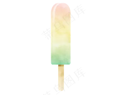 盛夏小清新水彩手绘冰淇淋 盛夏小清新水彩手绘冰淇淋