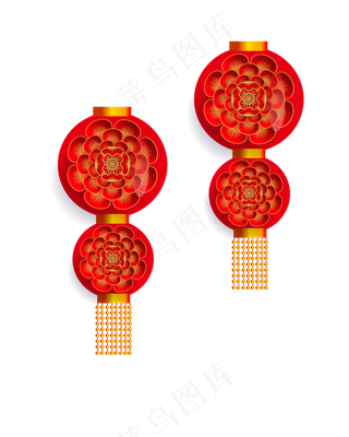 矢量手绘中国挂饰,免抠元素