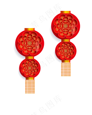 矢量手绘中国挂饰,免抠元素