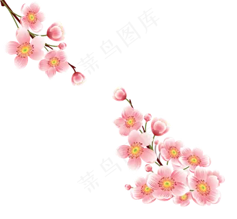 赏樱季清新唯美手绘风矢量樱花,免抠元素 赏樱季清新唯美手绘风矢量樱花,免抠元素