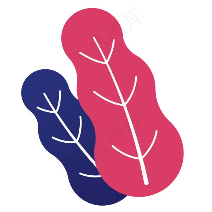 两个春季自然植物(2000X2000(DPI:300))psd模版下载