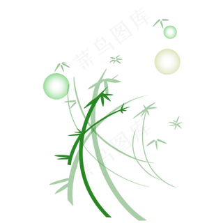 竹子气泡端午节