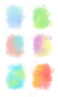 梦幻水彩粉彩笔刷