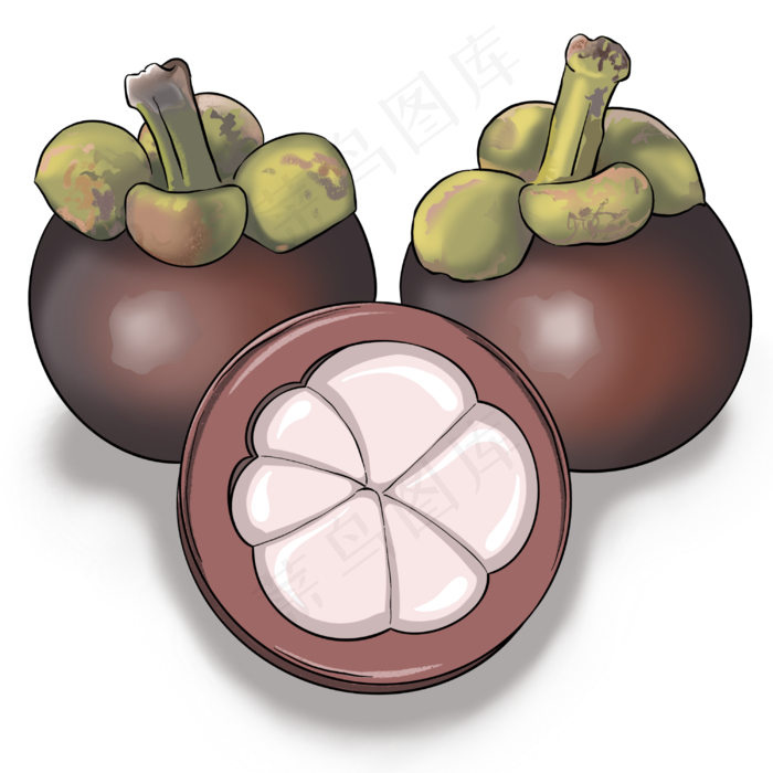 健康美味的南方水果山竹