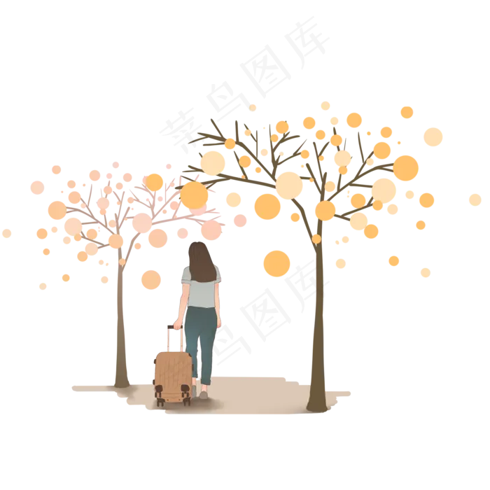 告别的背影女孩(2000X2000(DPI:300))psd模版下载