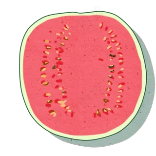 一块切开的西瓜大水果