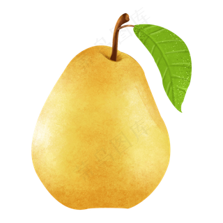 黄色水果雪梨香梨梨子健康天然食,免抠元素