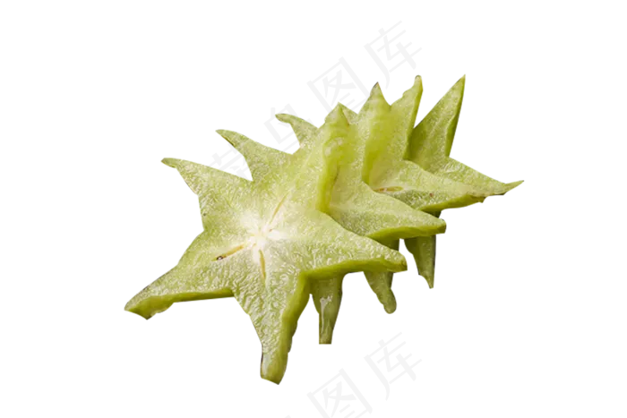 四片切开的水果杨桃食物(1000X667(DPI:240))psd模版下载