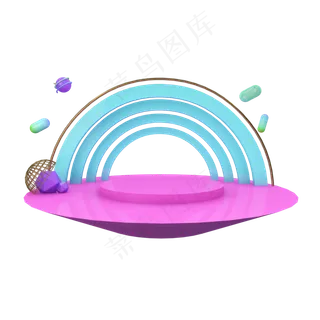 天猫618C4D立体小清新电商