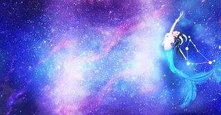 唯美梦想光芒夜空星座