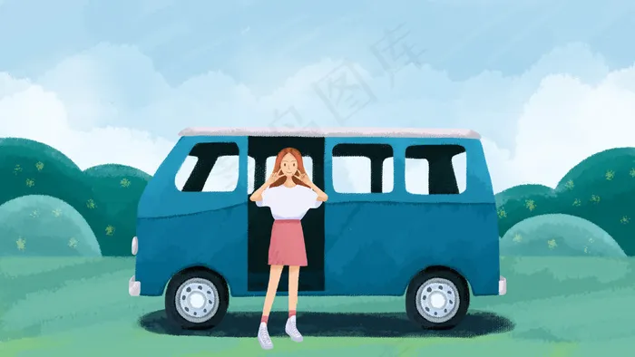 五一出游之女生景点拍照