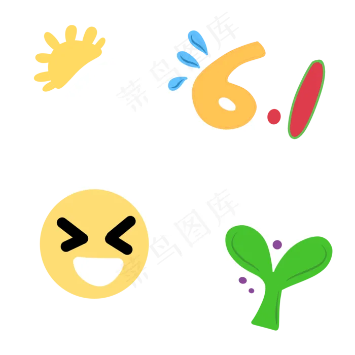 六一儿童节边框(2000X2000(DPI:300))psd模版下载