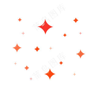 四角星星,免抠元素