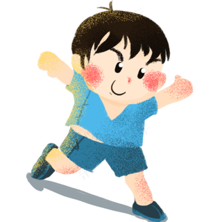 夏天穿短袖的小男孩PNG素材