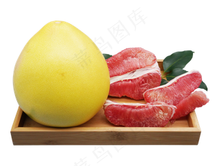 红心柚子水果,免抠元素