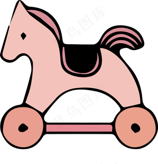 可爱粉色的玩具小马