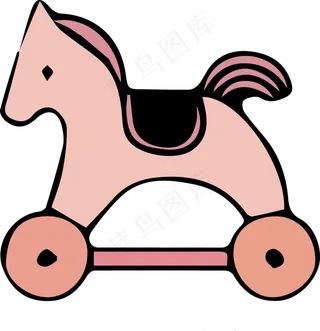 可爱粉色的玩具小马