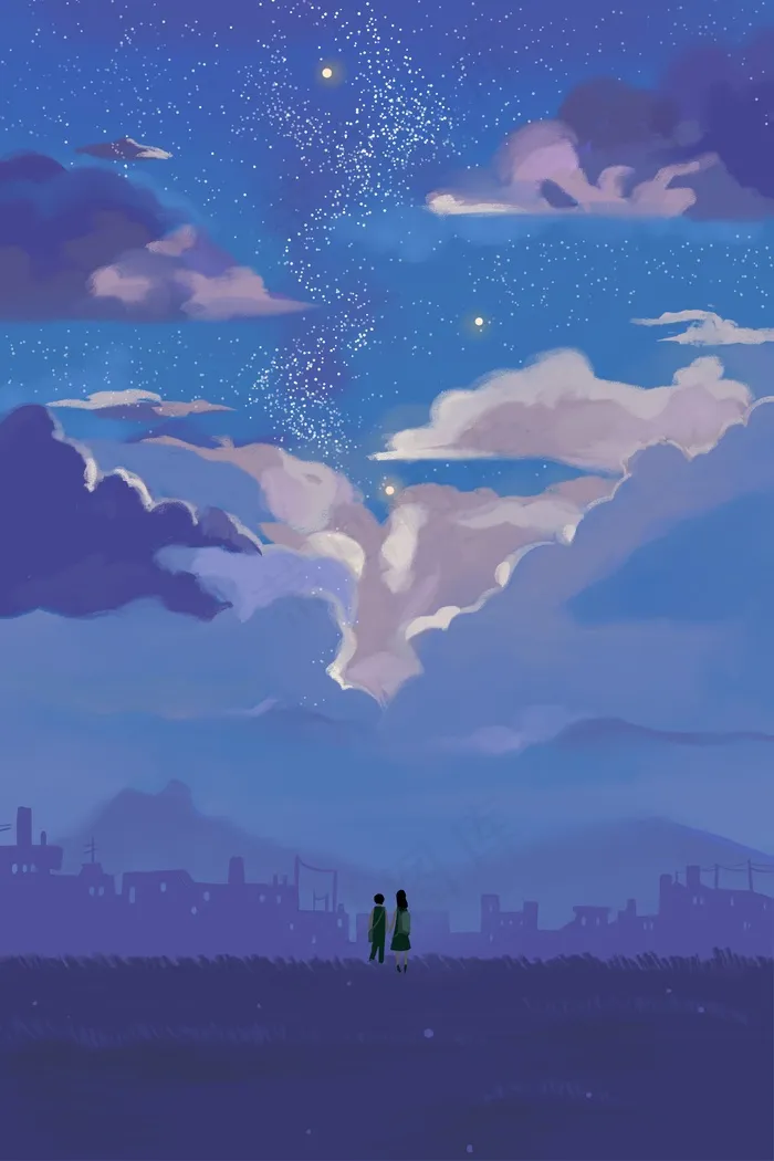 春天春季春游旅行治愈星空(3545X5315(DPI:300))psd模版下载