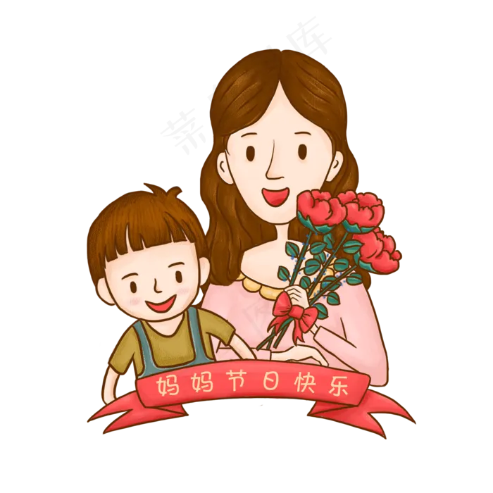 母亲节妈妈节日快乐(2000X2000(DPI:300))psd模版下载