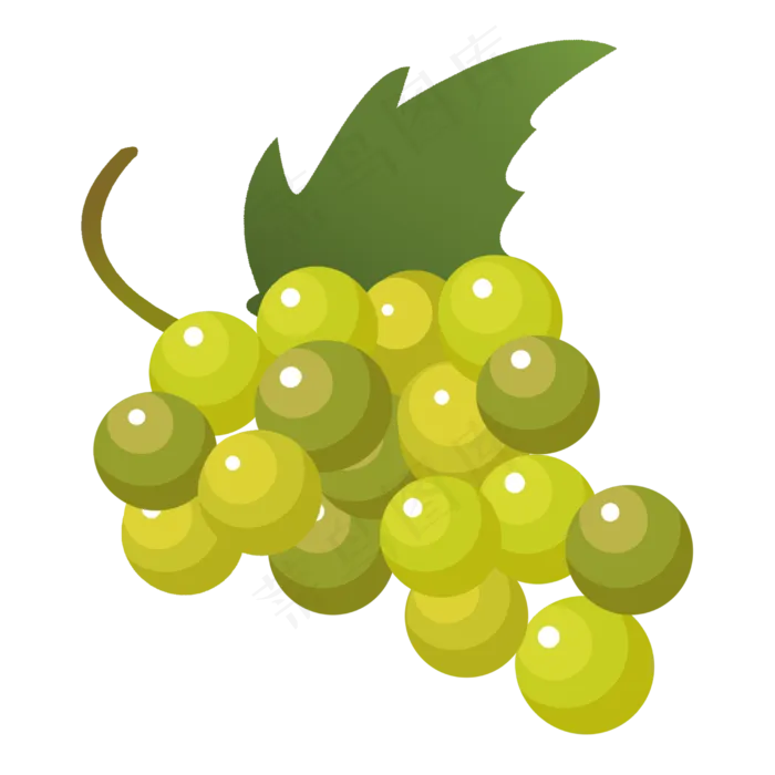 黄色葡萄装饰(2500X2500(DPI:300))psd模版下载