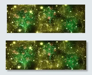 简单渐变星空星云边框