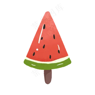 一只西瓜冰激淋