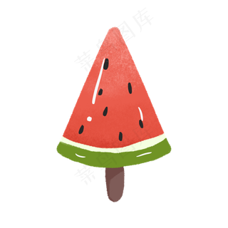 一只西瓜冰激淋