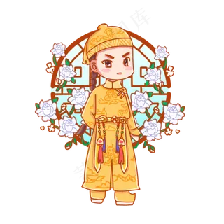皇上主子古代男人黄色衣服