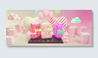 浪漫的520情人节场景banner