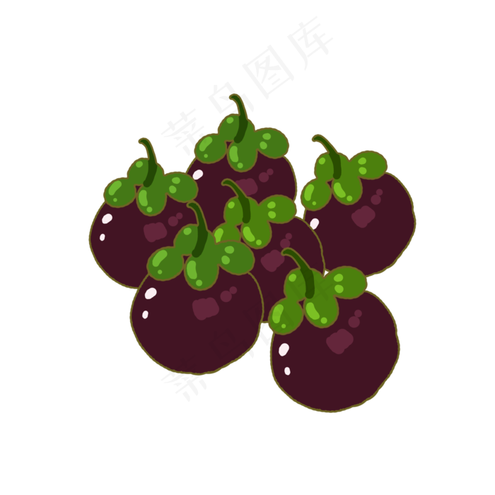 食物水果山竹(2000X2000(DPI:300))psd模版下载