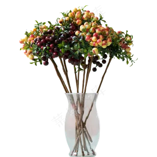 桌子上的仿真花装饰