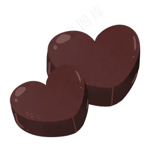 咖啡色卡通手绘六一儿童节巧克力