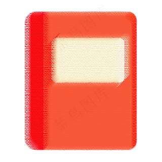 儿童节红色书本装饰