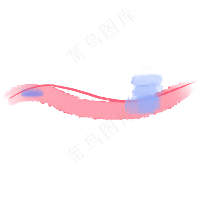 唯美彩色墨迹分割线(2000X2000(DPI:300))psd模版下载