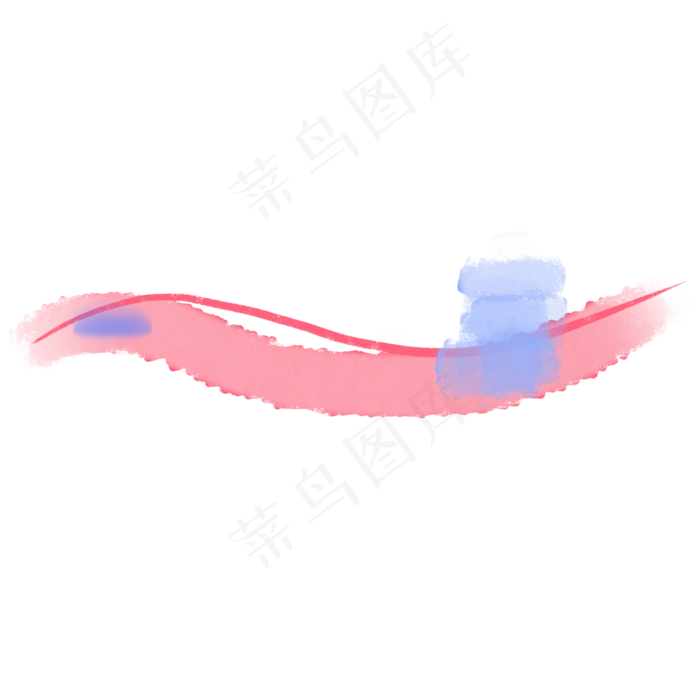 唯美彩色墨迹分割线(2000X2000(DPI:300))psd模版下载