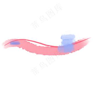 唯美彩色墨迹分割线