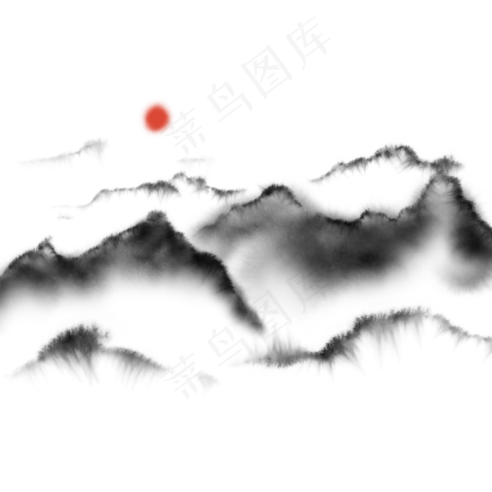 中国风水墨山水画