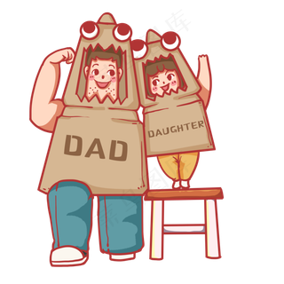 和父亲玩亲子游戏