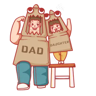 和父亲玩亲子游戏