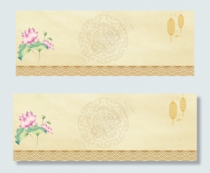 中国风简约中秋月饼banner