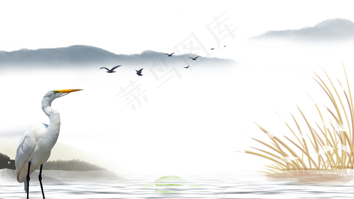 白露二十四节气背景海报