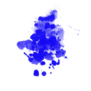 油漆喷溅斑驳笔刷效果,免抠元素