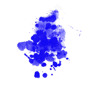 油漆喷溅斑驳笔刷效果,免抠元素