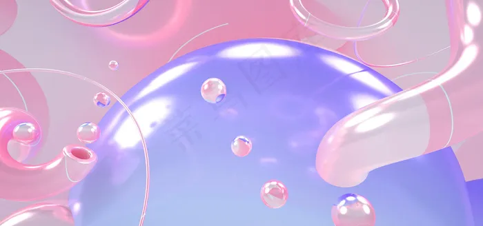 C4D金属箔风格(1920*900px 	       )