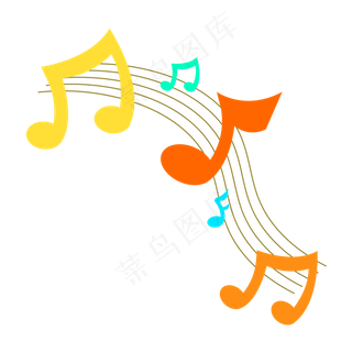 漂浮的音符,免抠元素