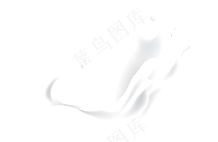 创意飞溅的牛奶插画