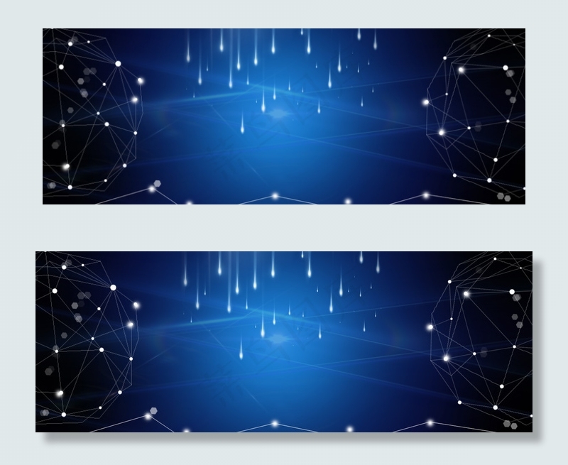 科技线条地球商务蓝背景