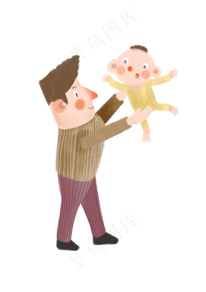 父亲节父子拥抱(2480X3508(DPI:300))psd模版下载